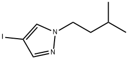 4-碘-1-异戊基-1H-吡唑 结构式