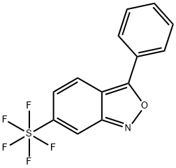 3-Phenyl-6-(pentafluorosulfanyl)benzo[c]isoxazole Struktur
