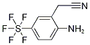 (2-Amino-5-(pentafluorosulfanyl)phenyl)acetonitrile Struktur