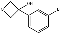 3-(3-Bromophenyl)oxetan-3-ol Structure