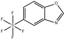 5-(Pentafluorothio)-1,3-benzoxazole, 5-(Pentafluorosulphanyl)benzo[d]oxazole Structure