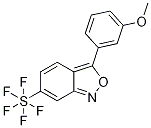 3-(3-Methoxyphenyl)-6-(pentafluorosulfanyl)benzo[c]isoxazole Struktur