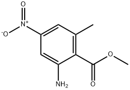 Benzoic acid, 2-amino-6-methyl-4-nitro-, methyl ester (9CI) 结构式