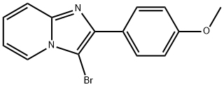 3-BROMO-2-(4-METHOXY-PHENYL)-IMIDAZO[1,2-A]PYRIDINE Struktur
