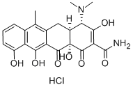 アンヒドロテトラサイクリン塩酸塩 化学構造式