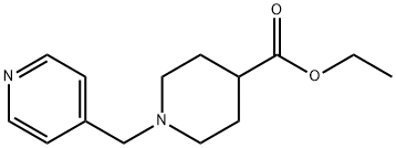 ethyl 1-((pyridin-4-yl)methyl) piperidine-4-carboxylate 化学構造式