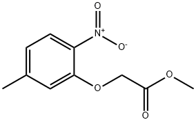 methyl 2-(5-methyl-2-nitrophenoxy)acetate Struktur