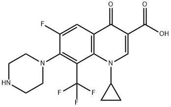 3-Quinolinecarboxylic acid, 1-cyclopropyl-6-fluoro-1,4-dihydro-4-oxo-7-(1-piperazinyl)-8-(trifluoroMethyl)-|1-环丙基-6-氟-1,4-二氢-4-氧代-7-(1-哌嗪基)-8-(三氟甲基)-3-喹啉甲酸