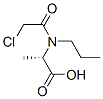 Alanine,  N-(chloroacetyl)-N-propyl-  (9CI) Struktur