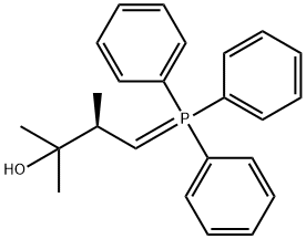 (R)-2,3-二甲基-4-(三苯基膦烯)-2-丁醇 结构式