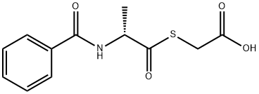 N-BENZOYL-D-ALANYLTHIOGLYCOLIC ACID 结构式
