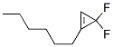 Cyclopropene, 3,3-difluoro-1-hexyl- (9CI)|