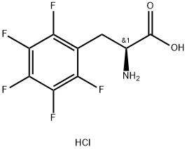 L-苯丙氨酸,2,3,4,5,6-五氟-,盐酸盐,138109-65-6,结构式
