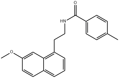 N-[2-(7-methoxynaphthalen-1-yl)ethyl]-4-methyl-benzamide Structure