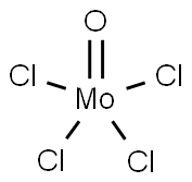 モリブデン(VI)テトラクロリドオキシド 化学構造式