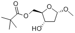 METHYL-2-DEOXY-5-O-PIVALOYL-ALPHA-D-ERYTHRO-PENTOFURANOSIDE 结构式