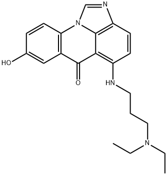 5-((3-Diethylamino)propyl)amino-8-hydroxy-6H-imidazo(4,5,1-de)acridin- 6-one|