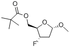 METHYL-2,3-DIDEOXY-3-FLUORO-5-O-PIVALOYL-ALPHA-D-ERYTHRO-PENTOFURANOSIDE Structure