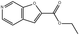 フロ[2,3-c]ピリジン-2-カルボン酸エチル 化学構造式