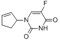 1-(2-CYCLOPENTEN-1-YL)-5-FLUORO-2,4(1H,3H)-PYRIMIDINEDIONE 结构式