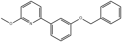 2-[3-(苄氧基)苯基]-6-甲氧基吡啶, 1381944-26-8, 结构式