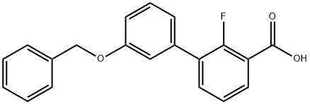 3-[3-(Benzyloxy)phenyl]-2-fluorobenzoic acid 结构式