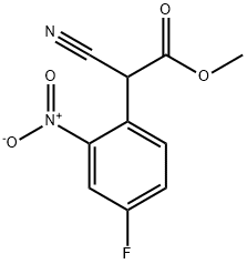 Methyl 2-cyano-2-(4-fluoro-2-nitrophenyl)acetate,1381944-42-8,结构式
