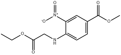 Methyl 4-[(ethoxycarbonylMethyl)aMino]-3-nitrobenzoate Struktur