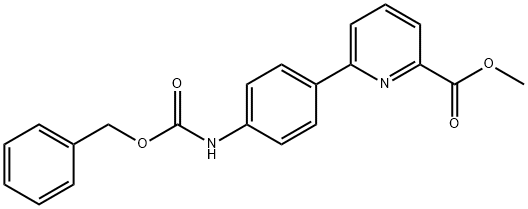 Methyl 6-(4-Cbz-aMinophenyl)pyridine-2-carboxylate Struktur