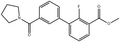 1381944-51-9 Methyl 2-fluoro-3-[3-(pyrrolidinocarbonyl)phenyl]benzoate