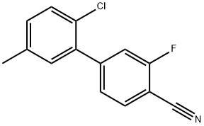 4-(2-Chloro-5-Methylphenyl)-2-fluorobenzonitrile 结构式
