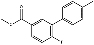 Methyl 4-fluoro-3-(4-Methylphenyl)benzoate,1381944-67-7,结构式