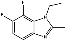 1-Ethyl-6,7-difluoro-2-Methyl-1,3-benzodiazole,1381944-71-3,结构式