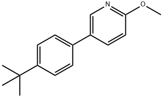 5-(4-叔丁基苯基)-2-甲氧基吡啶 结构式