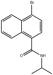 4-BroMo-N-isopropylnaphthalene-1-carboxaMide, 1381944-77-9, 结构式