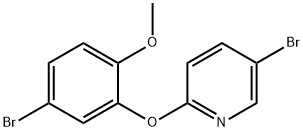 5-BroMo-2-(5-broMo-2-Methoxyphenoxy)pyridine Structure