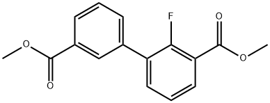 DiMethyl 2-fluorobiphenyl-3,3'-dicarboxylate 结构式