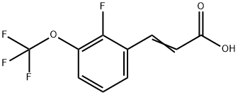 2-氟-3-(三氟甲氧基)肉桂酸, 1381952-85-7, 结构式