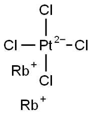 dirubidium tetrachloroplatinate  Structure
