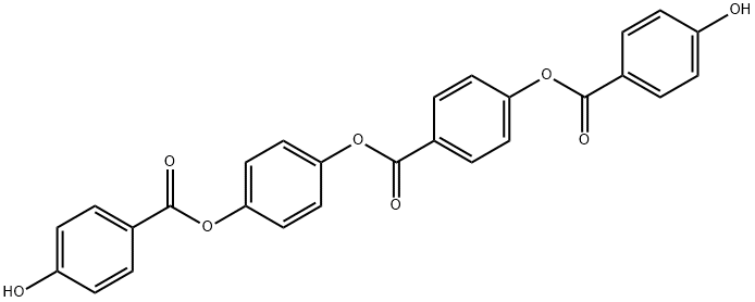 Benzoic acid, 4-[(4-hydroxybenzoyl)oxy]-, 4-[(4-hydroxybenzoyl)oxy]phenyl ester 结构式
