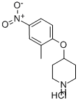 4-(2'-METHYL-4'-NITROPHENOXY) PIPERIDINE HYDROCHLORIDE Structure