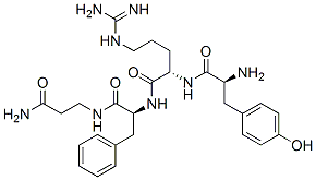 tyrosyl-arginyl-phenylalanyl-beta-alaninamide Struktur
