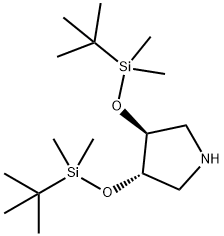 (3S,4S)-3,4-BIS[[(1,1-DIMETHYLETHYL)DIMETHYLSILYL]OXY]PYRROLIDINE|(3S,4S)-3,4-BIS[[(1,1-DIMETHYLETHYL)DIMETHYLSILYL]OXY]PYRROLIDINE