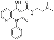 1,8-Naphthyridine-3-carboxamide, 1,2-dihydro-N-(2-(dimethylamino)ethyl )-4-hydroxy-2-oxo-1-phenyl- 结构式