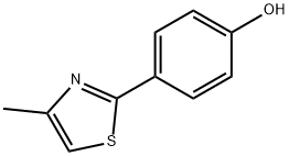 4-(4-METHYL-1,3-THIAZOL-2-YL)PHENOL 化学構造式