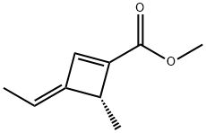 1-Cyclobutene-1-carboxylicacid,3-ethylidene-4-methyl-,methylester,[R-(E)]- 结构式