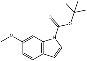 1-(TERT-BUTOXYCARBONYL)-6-METHOXYINDOLE 化学構造式