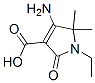 1H-Pyrrole-3-carboxylicacid,4-amino-1-ethyl-2,5-dihydro-5,5-dimethyl-2-oxo- 结构式