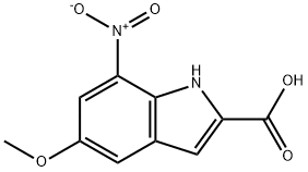 5-METHOXY-7-NITRO-2-INDOLECARBOXYLIC ACID Structure