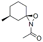 1-Oxa-2-azaspiro[2.5]octane, 2-acetyl-5-methyl-, (3R-cis)- (9CI) 结构式